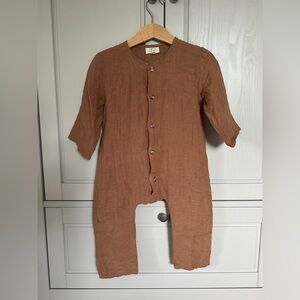 The Simple Folk Valentine Playsuit Linen Romper